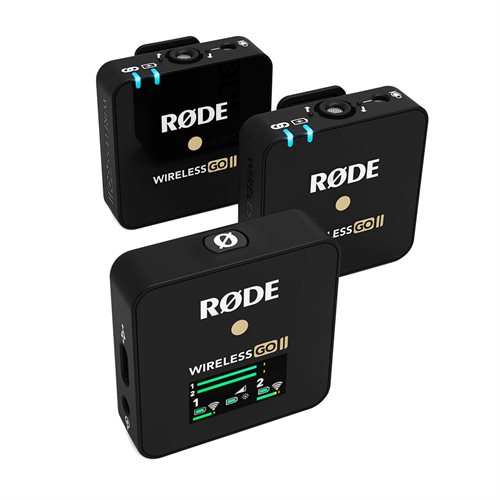 Rode Wireless GO II 2-Person Compact Digital Wireless Microphone System / Recorder - Black